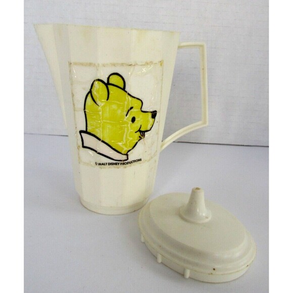 Winnie The Pooh Vtg 60s 28 Pc Playtime Plastic Tea Set Walt Disney Productions - Picture 4 of 11